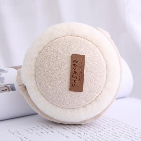 Bluetooth Earmuffs Headphones Warm Plush Earmuffs Ure Color Fashion Foldable Soft Simple Adjustable Winter Accessories