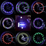 USB Rechargeable RGB Bike Wheel Light - 30-LED Neon Rim & Spoke Decor