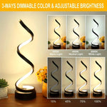 Spiral LED Table Lamp | Modern Spiral Table Lamp | TrueLuminescence