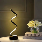 Spiral LED Table Lamp | Modern Spiral Table Lamp | TrueLuminescence