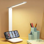 USB Rechargeable Foldable LED Desk Lamp - Touch Dimmable & Eye Protection